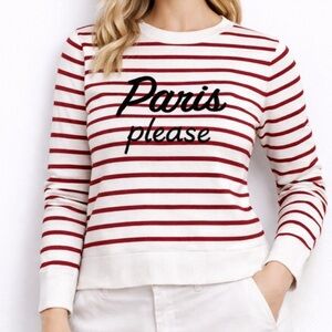 Banana Republic Red White Striped Sweater Coastal Chic Nautical academia